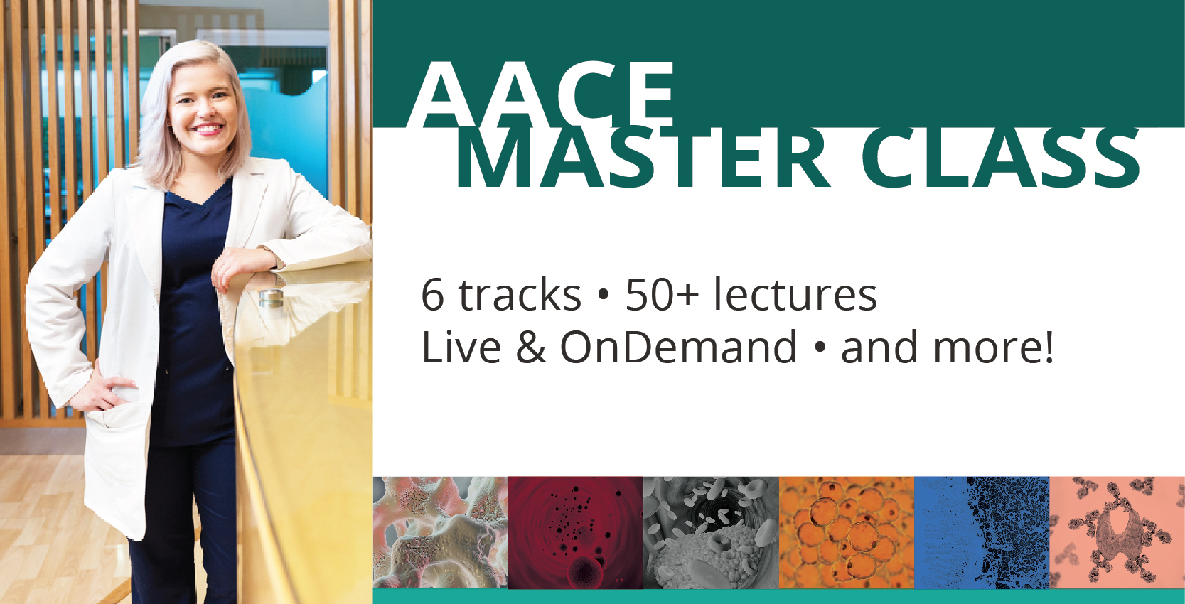 AACE Master Class offers 50+ lectures live and ondemand