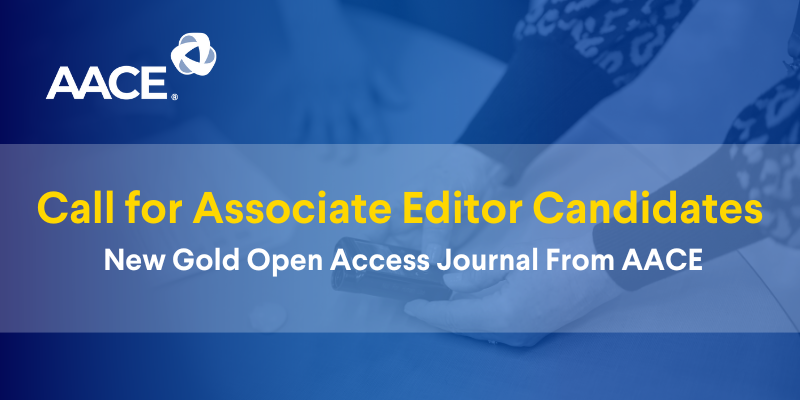 Call for Associate Editor Candidates 